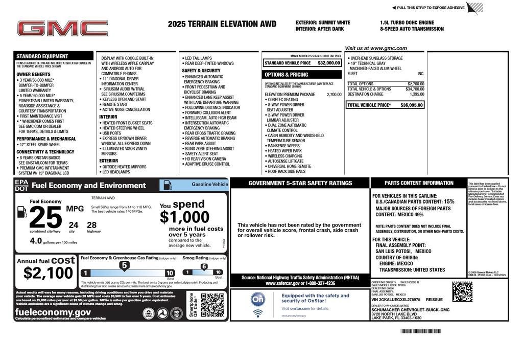 2025 GMC Terrain Elevation