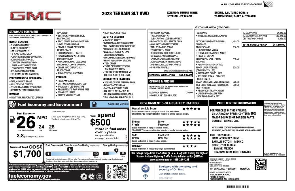 2023 GMC Terrain SLT