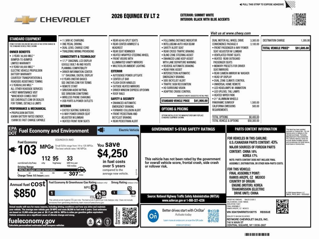 2026 Chevrolet Equinox EV LT
