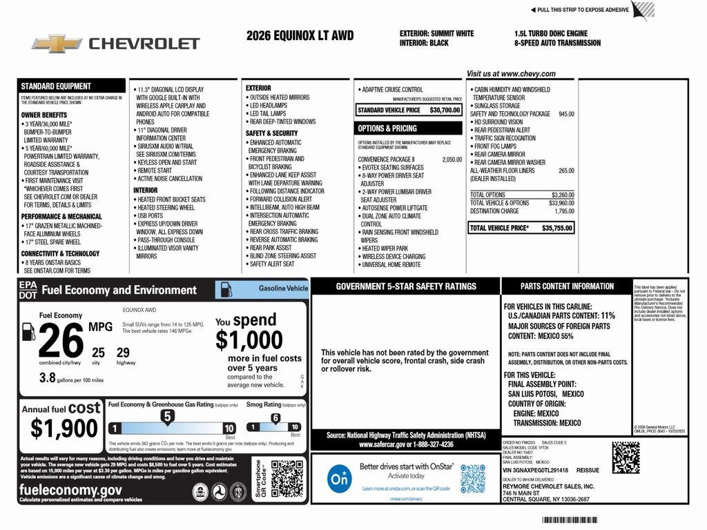 2026 Chevrolet Equinox LT