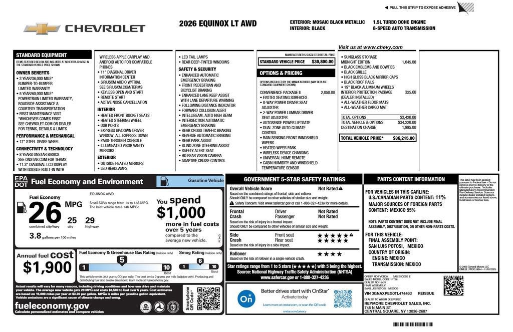 2026 Chevrolet Equinox LT