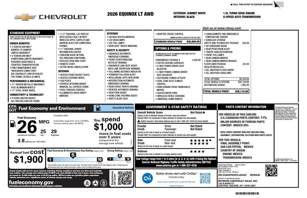 2026 Chevrolet Equinox LT