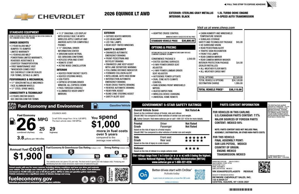 2026 Chevrolet Equinox LT
