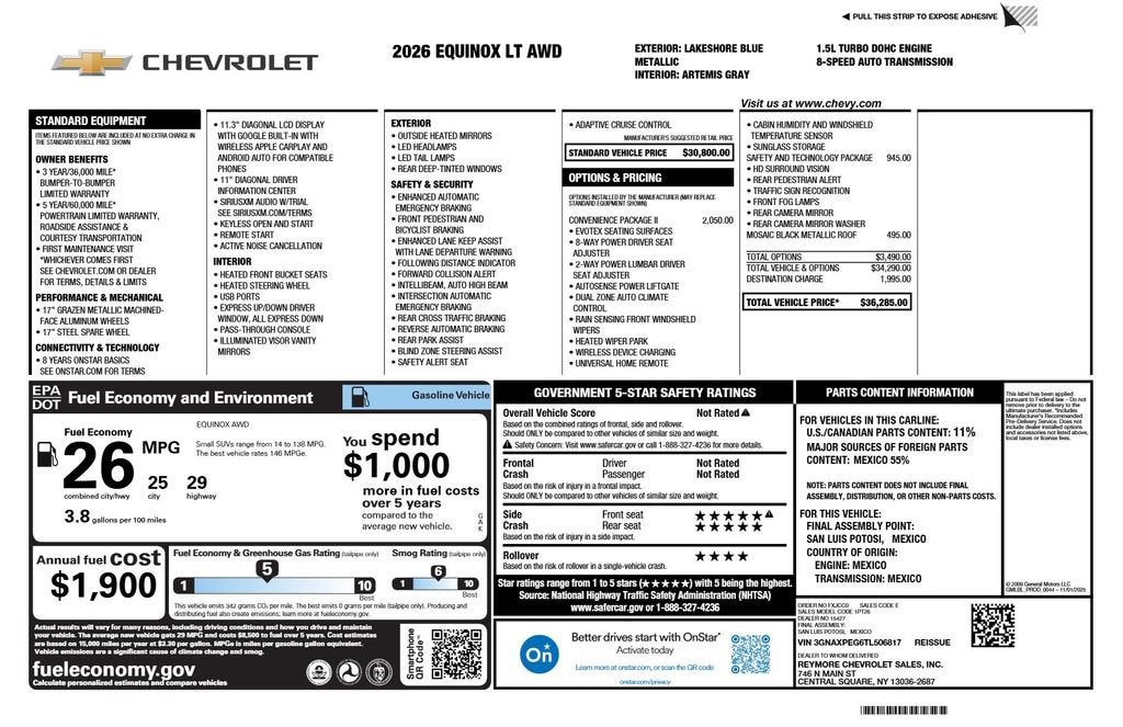 2026 Chevrolet Equinox LT