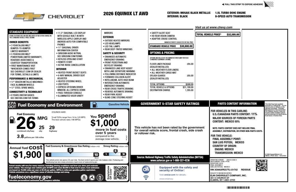 2026 Chevrolet Equinox LT