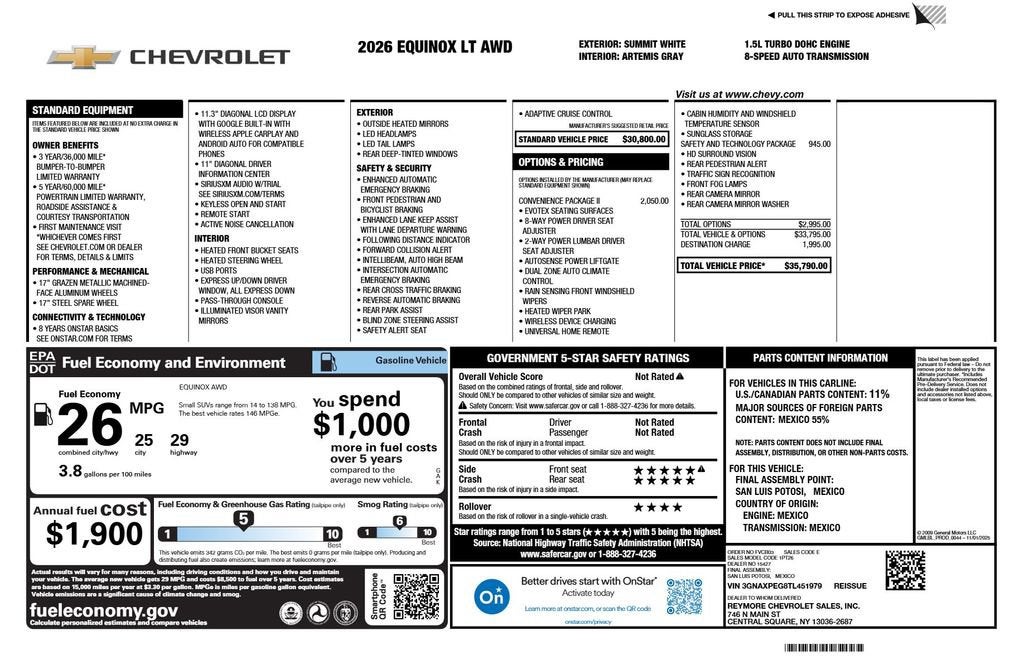 2026 Chevrolet Equinox LT