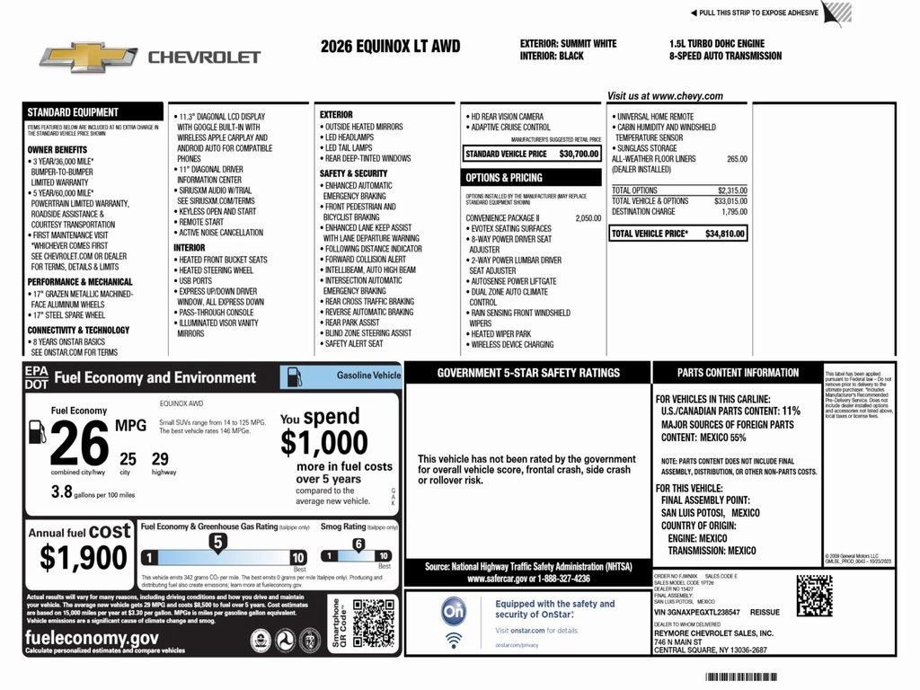 2026 Chevrolet Equinox LT