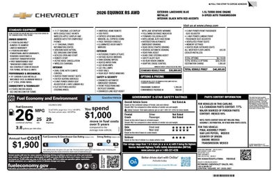 2026 Chevrolet Equinox RS