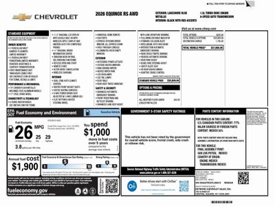 2026 Chevrolet Equinox RS