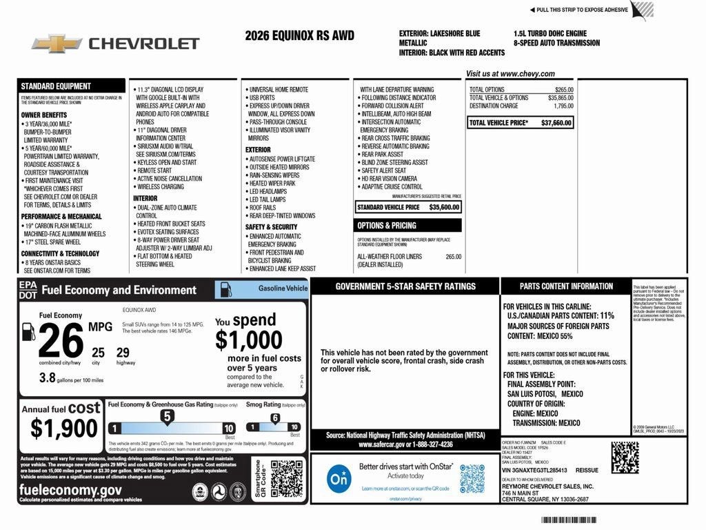 2026 Chevrolet Equinox RS