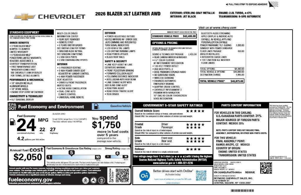 2026 Chevrolet Blazer 3LT