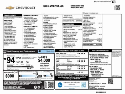2026 Chevrolet Blazer EV LT