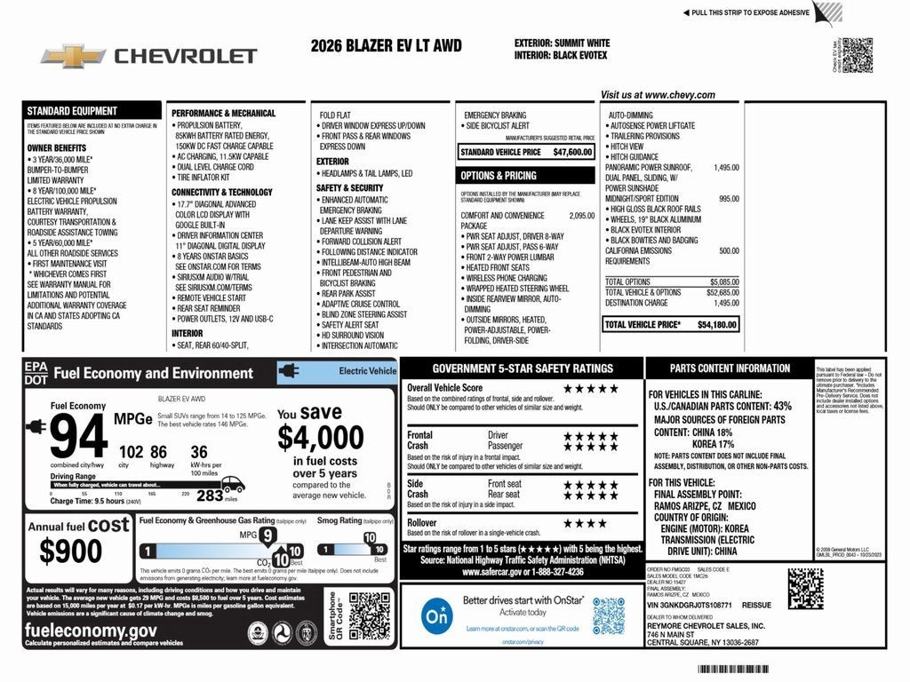 2026 Chevrolet Blazer EV LT