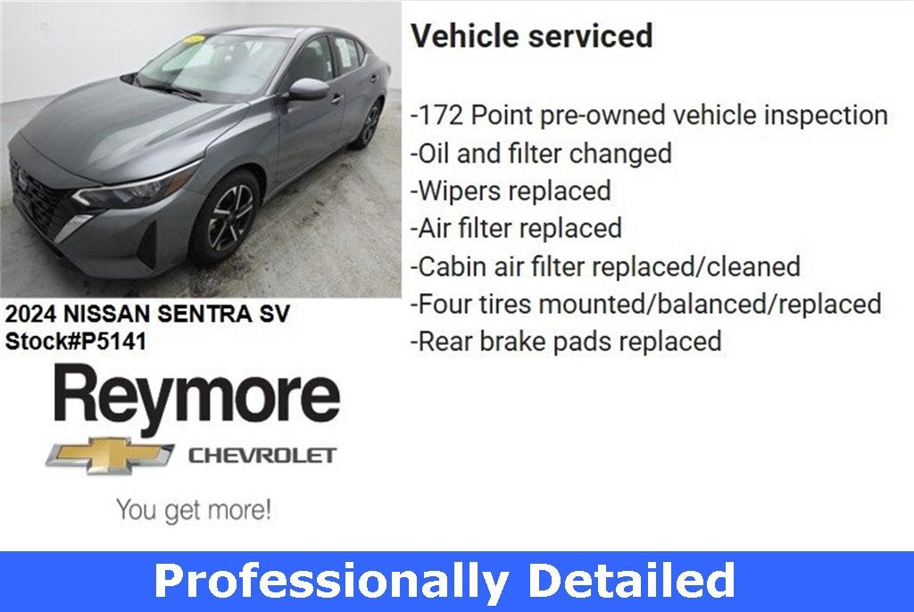 2024 Nissan Sentra SV Xtronic CVT