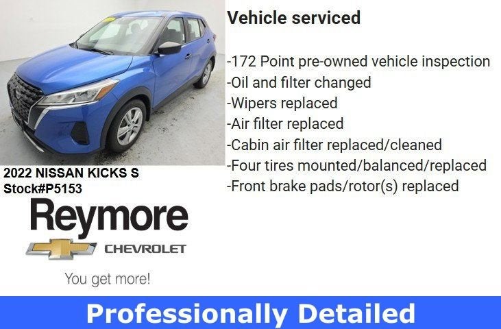 2022 Nissan Kicks S Xtronic CVT