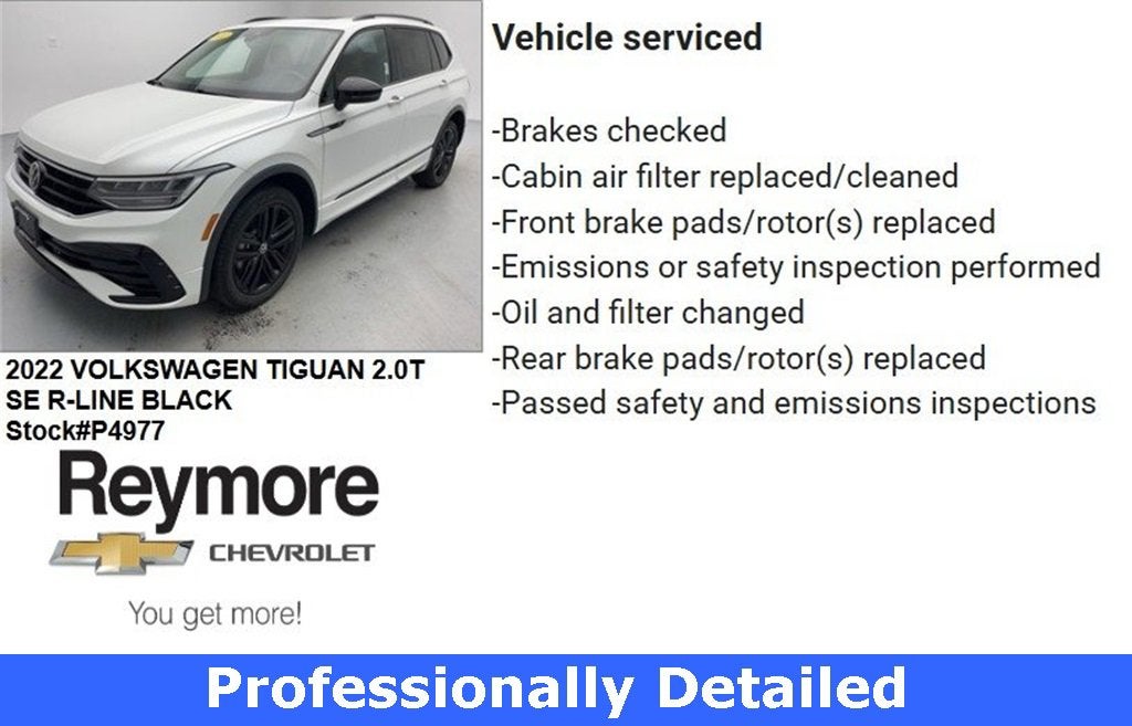 2022 Volkswagen Tiguan 2.0T SE R-Line Black