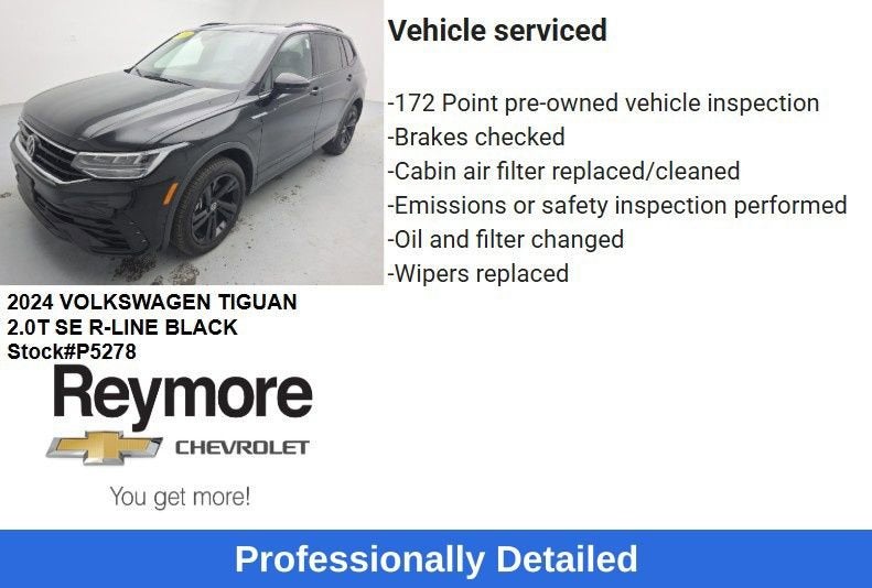 2024 Volkswagen Tiguan 2.0T SE R-Line Black
