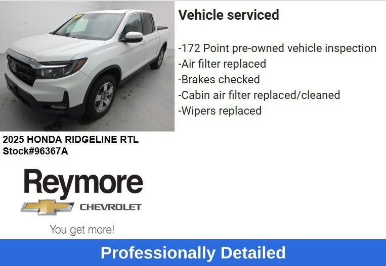 2025 Honda Ridgeline RTL