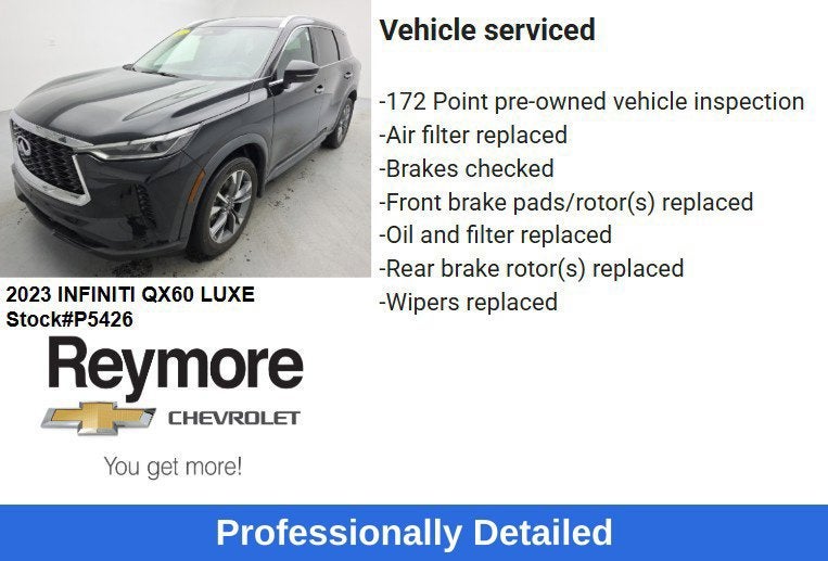 2023 INFINITI QX60 LUXE AWD