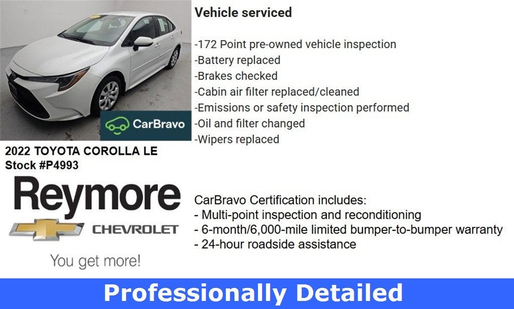 2022 Toyota Corolla LE