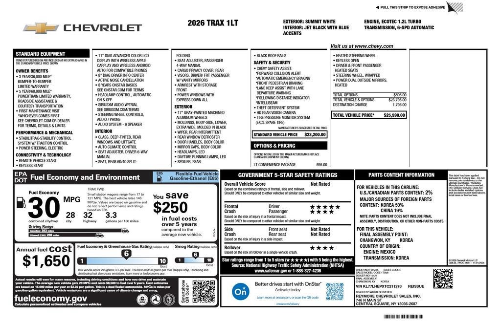 2026 Chevrolet Trax LT