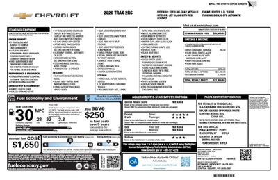 2026 Chevrolet Trax 2RS