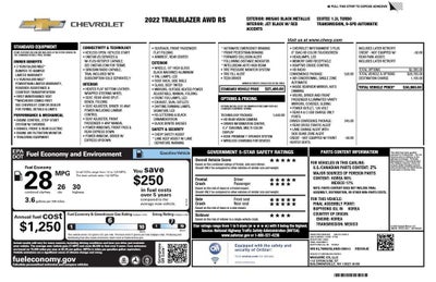 2022 Chevrolet Trailblazer RS