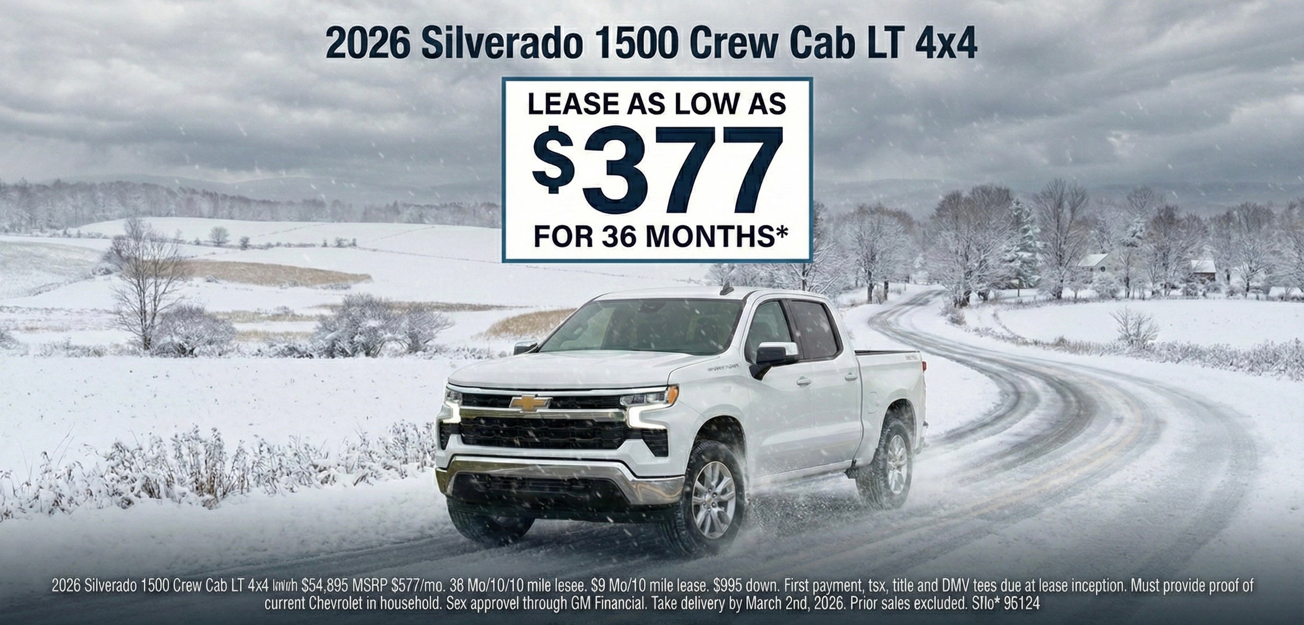 2026 Silverado 1500 Crew Cab LT 4x4