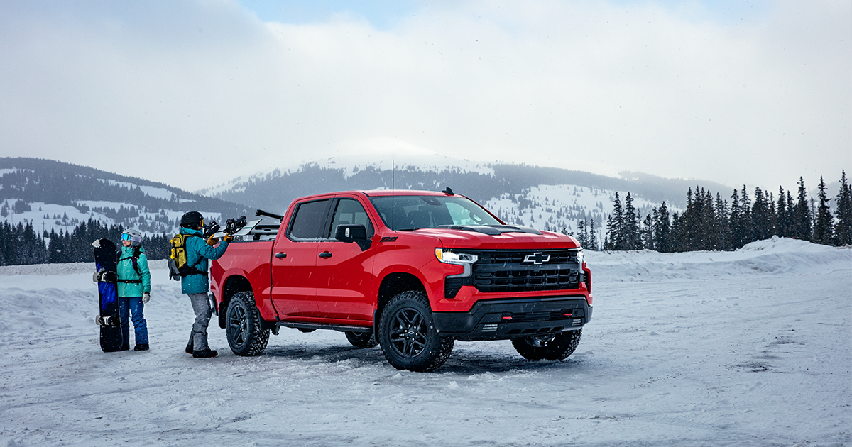 Chevrolet Silverado 1500 in the snow